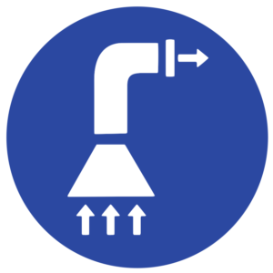 MANDATORY SIGN-AIR EXTRACTION