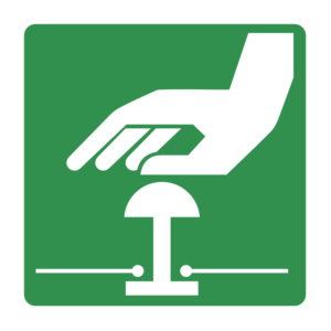 INFORMATION SIGN-EMERGENCY STOP