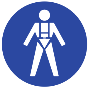 MANDATORY SIGN-FULL BODY HARNESS