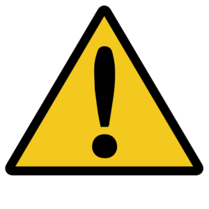 WARNING SIGN-HIGH CAUTION