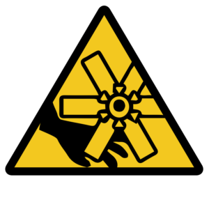WARNING SIGN-ROTATING BLADES