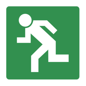 INFORMATION SIGN-RUNNING LEFT